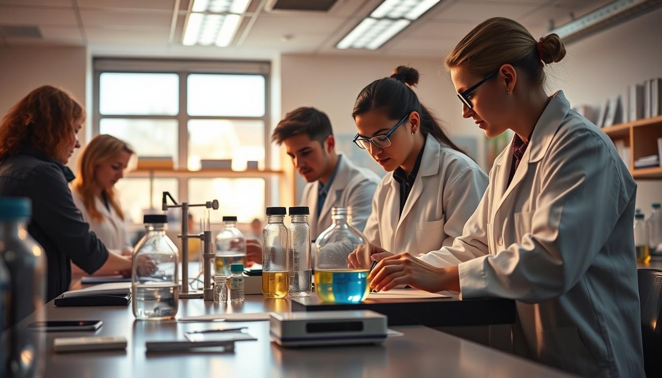 Student developing practical and academic skills